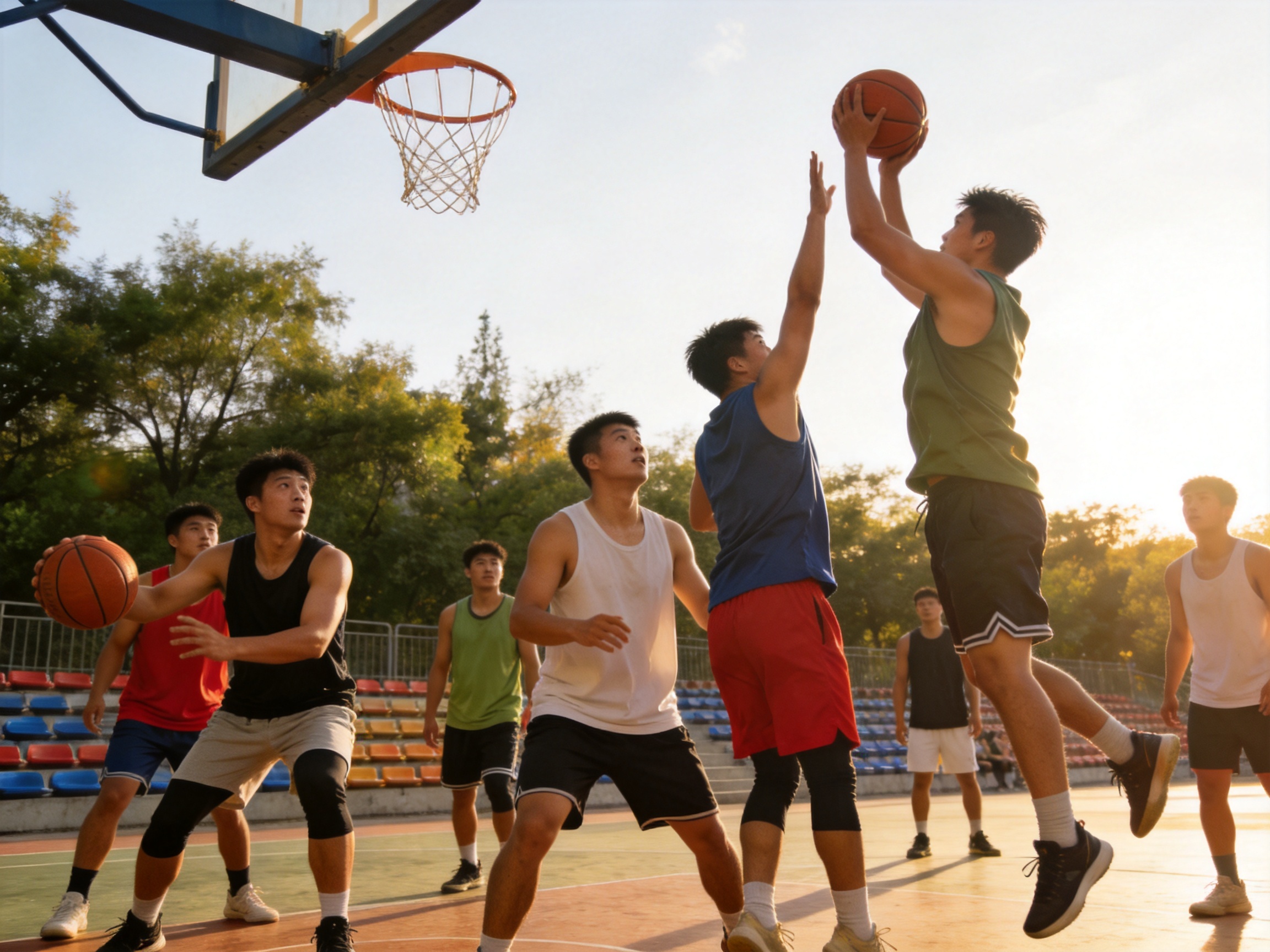 篮球运动圈子约战活动实拍